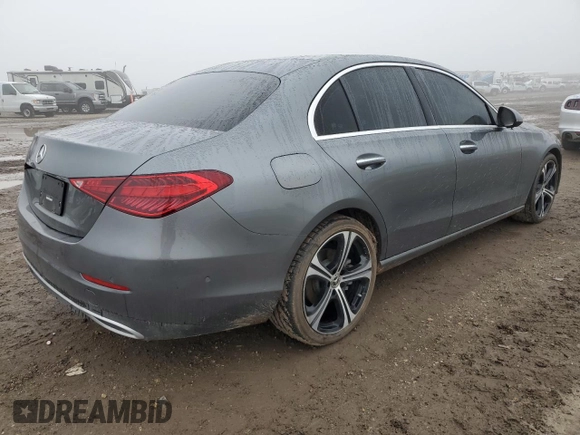 2024 Mercedes-Benz C 300 with VIN W1KAF4GB3RR183748, listed as a Copart auction lot 46679855 with Not Provided miles and Salvage Title. Bid and sale history available at carsss.com. Image 3.