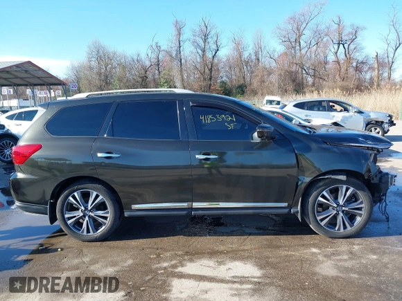 2017 Nissan Pathfinder SL with VIN 5N1DR2MM8HC672040, listed as a IAAI auction lot 41853921 with 168,877 mi miles. Bid and sale history available at carsss.com. Image 13.