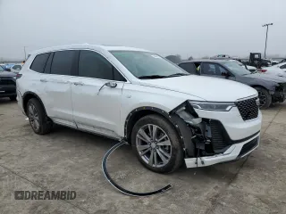 2024 Cadillac XT6 FWD Premium Luxury with VIN 1GYKPCRS2RZ717884, listed as a Copart auction lot 44048215 with 18,045 mi miles and Salvage Title. Bid and sale history available at carsss.com. Image 4.
