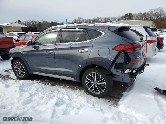 2021 Hyundai Tucson Limited with VIN KM8J3CAL5MU311424, listed as a Copart auction lot 44607105 with 43,373 mi miles and Non Repairable. Bid and sale history available at carsss.com. Image 2.
