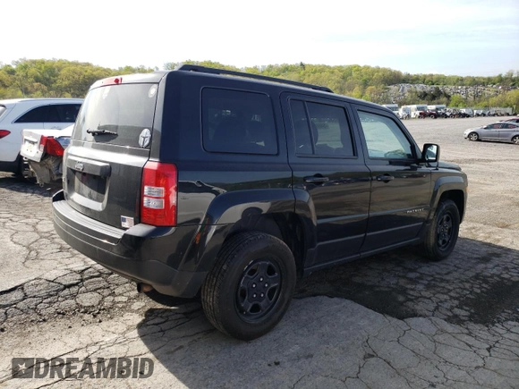 2017 Jeep Patriot 75th Anniversary with VIN 1C4NJRBB4HD127005, listed as a Copart auction lot 54665515 with 193,589 mi miles and Salvage Title. Bid and sale history available at carsss.com. Image 3.