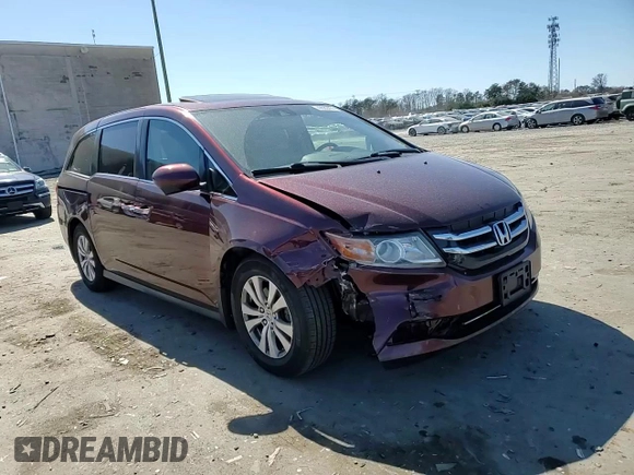2017 Honda Odyssey EX-L with VIN 5FNRL5H66HB006354, listed as a Copart auction lot 49682455 with 250,935 mi miles and Salvage Title. Bid and sale history available at DreamBid. Image 11.