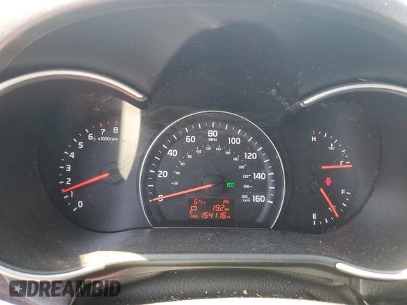 2014 Kia Sorento LX with VIN 5XYKT4A78EG490630, listed as a Copart auction lot 52450005 with 154,116 mi miles and Salvage Title. Bid and sale history available at carsss.com. Image 9.