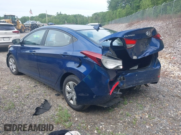 2016 Hyundai Elantra SE with VIN 5NPDH4AE7GH664692, listed as a IAAI auction lot 42605703 with 195,853 mi miles and . Bid and sale history available at DreamBid. Image 3.
