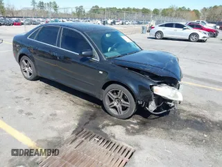 2008 Audi A4 2.0T with VIN WAUAF78EX8A017337, listed as a IAAI auction lot 41826061 with 272,990 mi miles. Bid and sale history available at carsss.com. Image 1.