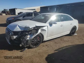 2018 Audi S4 Premium Plus with VIN WAUB4AF43JA003478, listed as a Copart auction lot 47081215 with 97,548 mi miles and Non Repairable. Bid and sale history available at carsss.com. Image 1.