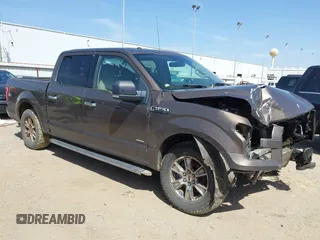 2015 Ford F-150 XLT with VIN 1FTEW1EPXFKD55870, listed as a IAAI auction lot 41803252 with 1 mi miles. Bid and sale history available at carsss.com. Image 1.