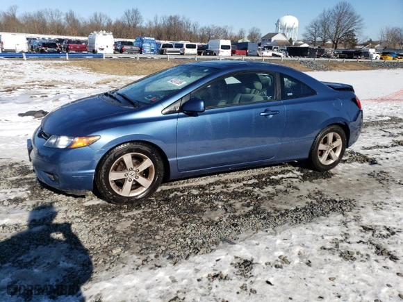 2008 Honda Civic Cpe EX with VIN 2HGFG12848H542242, listed as a Copart auction lot 42241255 with 144,347 mi miles and Salvage Title. Bid and sale history available at carsss.com. Image 1.