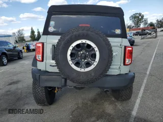 2023 Ford Bronco with VIN 1FMEE5DP6PLB28310, listed as a Copart auction lot 51830585 with 15,987 mi miles and Salvage Title. Bid and sale history available at carsss.com. Image 6.