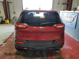 2016 Jeep Cherokee Trailhawk with VIN 1C4PJMBS2GW298186, listed as a Copart auction lot 62999945 with 153,064 mi miles and Salvage title. Bid and sale history available at DreamBid. Image 6.