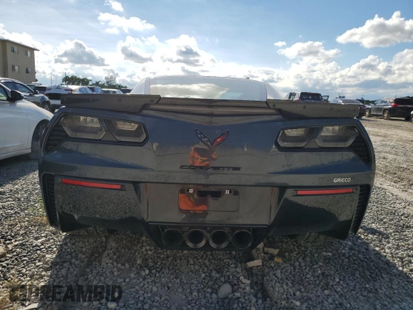 2019 Chevrolet Corvette Z06 2LZ with VIN 1G1YR2D62K5603808, listed as a Copart auction lot 72584024 with 20,285 mi miles and Salvage Title. Bid and sale history available at carsss.com. Image 6.