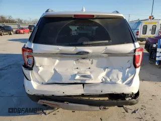 2017 Ford Explorer XLT with VIN 1FM5K7D86HGC65626, listed as a Copart auction lot 46083775 with 118,455 mi miles and Salvage Title. Bid and sale history available at carsss.com. Image 6.