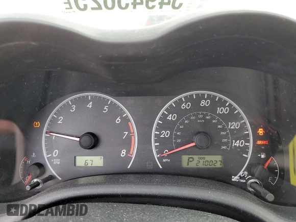 2013 Toyota Corolla L with VIN 5YFBU4EE5DP150089, listed as a Copart auction lot 54945625 with 210,027 mi miles and Salvage Title. Bid and sale history available at DreamBid. Image 9.