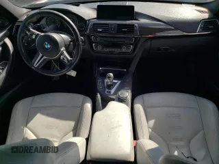 2016 BMW M3 with VIN WBS8M9C57G5D30360, listed as a Copart auction lot 43237344 with 81,879 mi miles. Bid and sale history available at carsss.com. Image 8.