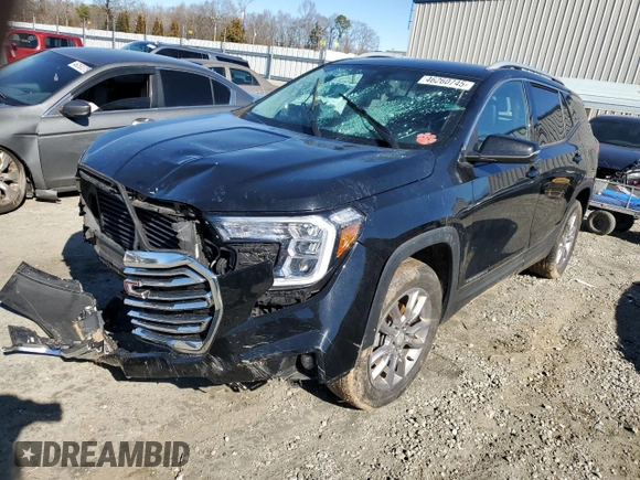 2022 GMC Terrain SLT with VIN 3GKALVEV8NL184969, listed as a Copart auction lot 46260745 with 63,123 mi miles and Salvage Title. Bid and sale history available at carsss.com. Image 1.