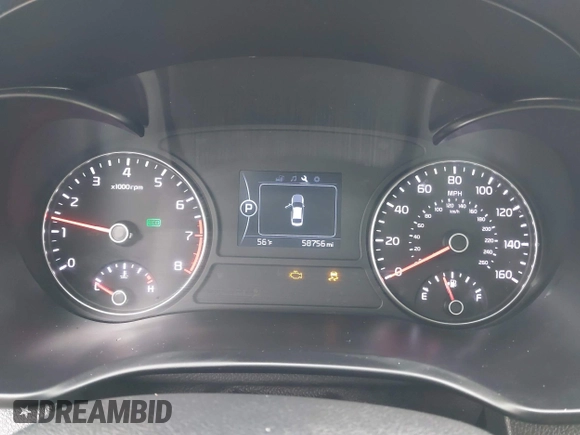 2018 Kia Optima LX with VIN 5XXGT4L33JG240159, listed as a IAAI auction lot 41935612 with 58,756 mi miles and . Bid and sale history available at carsss.com. Image 7.