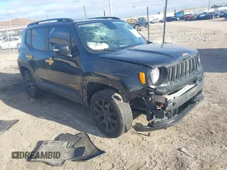 2018 Jeep Renegade Latitude with VIN ZACCJBBBXJPH50957, listed as a IAAI auction lot 41143430 with 120,870 mi miles and . Bid and sale history available at carsss.com. Image 1.