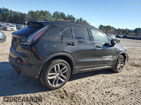 2019 Cadillac XT4 AWD Sport with VIN 1GYFZFR48KF100558, listed as a Copart auction lot 80749134 with 61,389 mi miles and Salvage title. Bid and sale history available at DreamBid. Image 3.