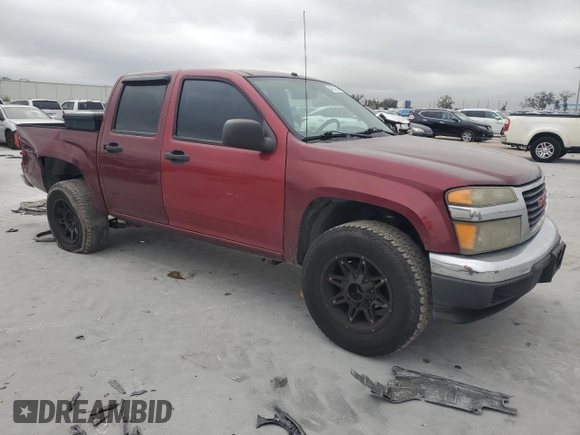 2007 GMC Canyon SLE1 with VIN 1GTCS13E878251364, listed as a Copart auction lot 46037955 with 192,997 mi miles and Salvage title. Bid and sale history available at DreamBid. Image 4.