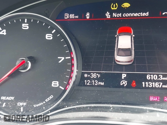 2016 Audi A6 Premium Plus with VIN WAUGFAFC9GN014767, listed as a IAAI auction lot 41508275 with 113,167 mi miles and . Bid and sale history available at DreamBid. Image 7.