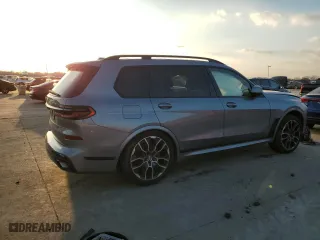 2024 BMW X7 xDrive40i with VIN 5UX23EM00R9S28952, listed as a Copart auction lot 44230025 with 0 mi miles and Salvage Title. Bid and sale history available at carsss.com. Image 3.