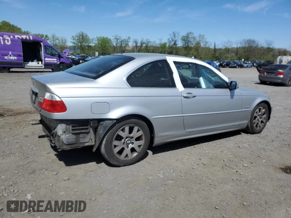 2000 BMW 3 Series 323Ci with VIN WBABM3345YJN83679, listed as a Copart auction lot 54029145 with 165,327 mi miles and Salvage Title. Bid and sale history available at DreamBid. Image 3.