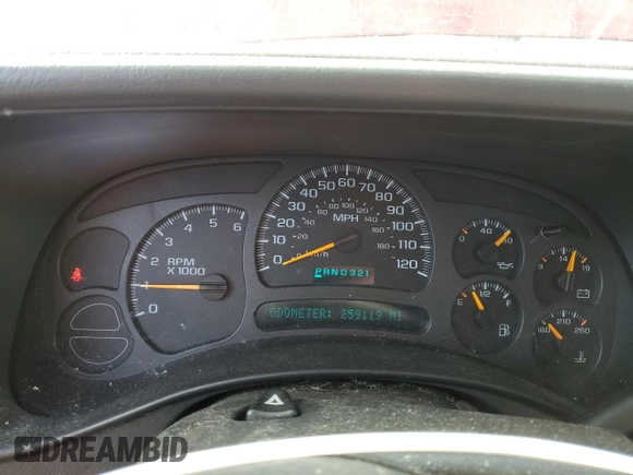 2004 Chevrolet Suburban LS with VIN 1GNFK16ZX4J242897, listed as a Copart auction lot 50256275 with 259,119 mi miles and Non Repairable. Bid and sale history available at carsss.com. Image 9.