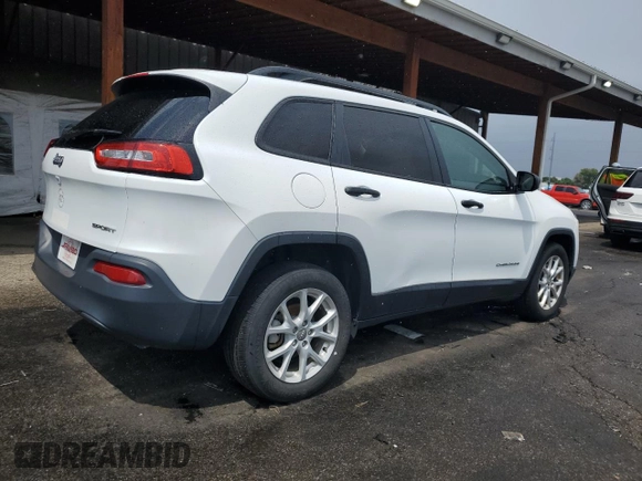 2017 Jeep Cherokee Sport z VIN 1C4PJLAB1HW653104, wystawiony jako Copart lot #58091345 z przebiegiem 106 736 mil mil oraz Szkoda całkowita • Salvage title. Historia ofert i sprzedaży dostępna na DreamBid. Obrazek 3.
