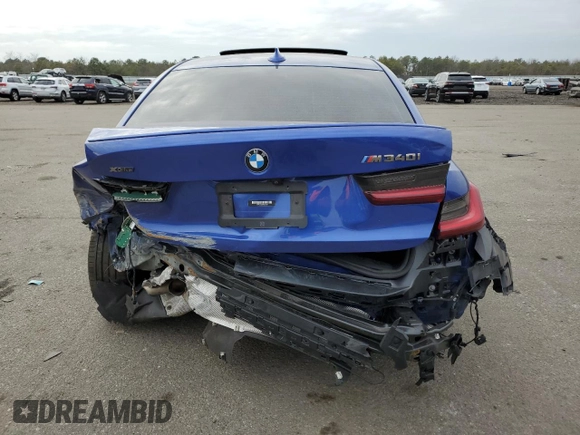 2022 BMW 3 Series M340i xDrive with VIN 3MW5U9J0XN8C32161, listed as a Copart auction lot 87854225 with 14,917 mi miles and Salvage Title. Bid and sale history available at carsss.com. Image 6.