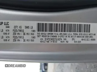 2013 Dodge Journey American Value with VIN 3C4PDCAB3DT610374, listed as a IAAI auction lot 40899147 with 133,386 mi miles and . Bid and sale history available at DreamBid. Image 9.