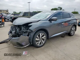 2019 Nissan Murano SV with VIN 5N1AZ2MJ4KN163714, listed as a Copart auction lot 59694145 with 40,505 mi miles and Salvage title. Bid and sale history available at DreamBid. Image 1.
