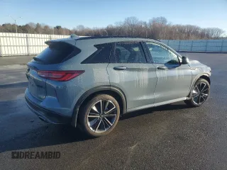 2024 Infiniti QX50 Sport with VIN 3PCAJ5FB1RF103854, listed as a Copart auction lot 82394704 with 4,137 mi miles and Salvage Title. Bid and sale history available at DreamBid. Image 3.