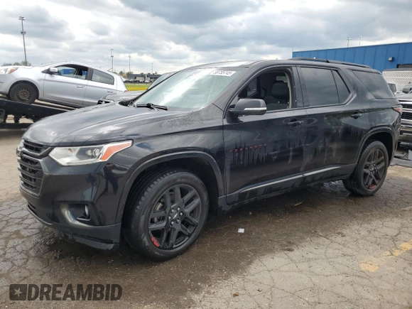 2018 Chevrolet Traverse Premier z VIN 1GNEVJKW7JJ150494, wystawiony jako Copart lot #58755745 z przebiegiem 193 346 mil mil oraz Czysty tytuł • Clean title. Historia ofert i sprzedaży dostępna na DreamBid. Obrazek 1.