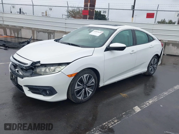 2016 Honda Civic Sedan EX-L with VIN 2HGFC1F78GH648639, listed as a IAAI auction lot 41895039 with 121,072 mi miles. Bid and sale history available at carsss.com. Image 17.