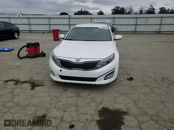 2015 Kia Optima LX with VIN KNAGM4A74F5644650, listed as a Copart auction lot 47653235 with 129,015 mi miles and Salvage Title. Bid and sale history available at carsss.com. Image 10.