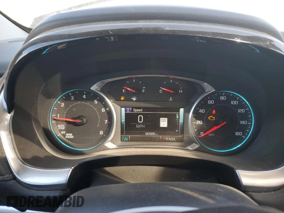 2018 Chevrolet Traverse LT Leather with VIN 1GNEVHKW7JJ160015, listed as a Copart auction lot 45685755 with 80,569 mi miles and Salvage Title. Bid and sale history available at carsss.com. Image 9.