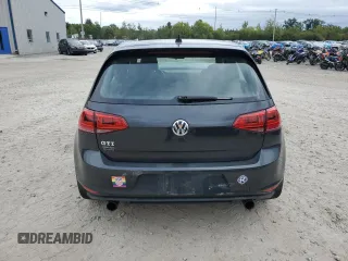 2017 Volkswagen Golf GTI S with VIN 3VW5T7AU5HM056691, listed as a Copart auction lot 72907664 with 118,290 mi miles and Salvage Title. Bid and sale history available at carsss.com. Image 6.