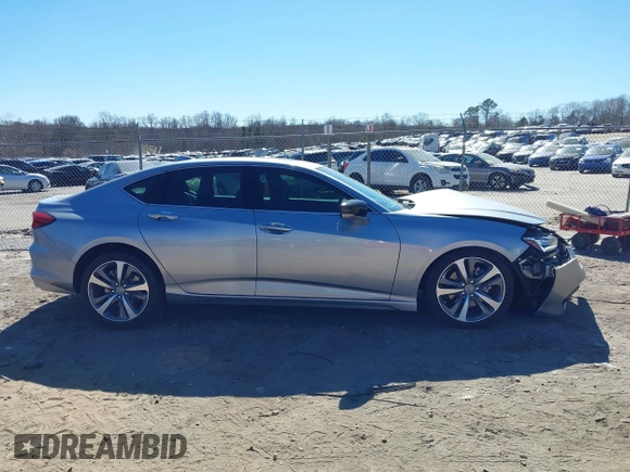 2021 Acura TLX w/Advance Package with VIN 19UUB5F68MA007218, listed as a IAAI auction lot 41693746 with 14,965 mi miles. Bid and sale history available at carsss.com. Image 13.