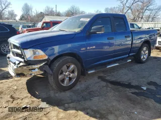 2009 Dodge 1500 SLT with VIN 1D3HB18T49S738202, listed as a Copart auction lot 42455955 with 217,610 mi miles and Salvage title. Bid and sale history available at DreamBid. Image 1.