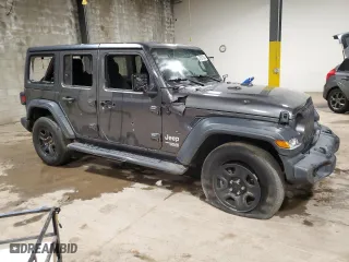 2018 Jeep Wrangler Unlimited Sport S with VIN 1C4HJXDG9JW275512, listed as a Copart auction lot 47561735 with 53,863 mi miles and Salvage Title. Bid and sale history available at carsss.com. Image 4.