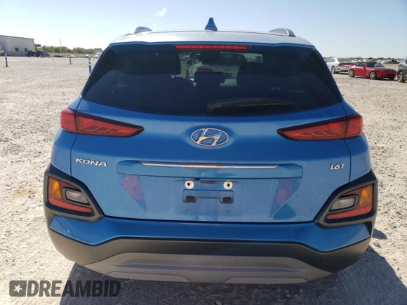 2020 Hyundai Kona Limited with VIN KM8K33A56LU405994, listed as a Copart auction lot 81983334 with 32,907 mi miles and Salvage Title. Bid and sale history available at carsss.com. Image 6.
