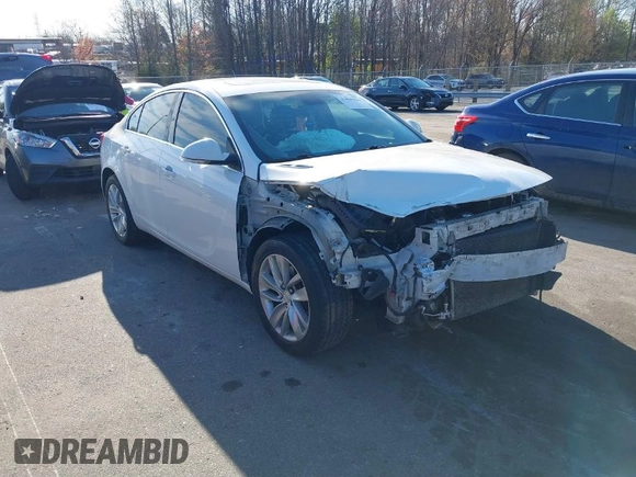 2015 Buick Regal Premium I with VIN 2G4GN5EX2F9192485, listed as a IAAI auction lot 41869439 with 170,280 mi miles. Bid and sale history available at carsss.com. Image 1.