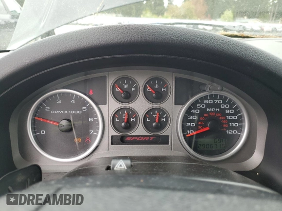 2008 Ford F-150 STX with VIN 1FTRX12W68KD17274, listed as a Copart auction lot 54899125 with 290,671 mi miles and Clean Title. Bid and sale history available at carsss.com. Image 9.
