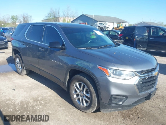 2020 Chevrolet Traverse LS with VIN 1GNEVFKW1LJ141810, listed as a IAAI auction lot 42134752 with 73,513 mi miles and . Bid and sale history available at DreamBid. Image 1.