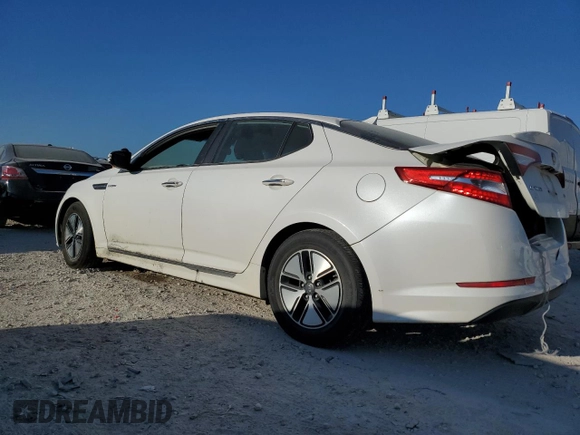 2013 Kia Optima Hybrid LX with VIN KNAGM4AD9D5043527, listed as a Copart auction lot 72262804 with 0 mi miles and Salvage Title. Bid and sale history available at carsss.com. Image 2.