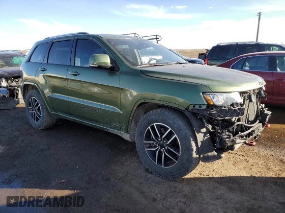 2019 Jeep Grand Cherokee Trailhawk with VIN 1C4RJFLT1KC774756, listed as a Copart auction lot 52591725 with 96,686 mi miles and Salvage title. Bid and sale history available at DreamBid. Image 4.