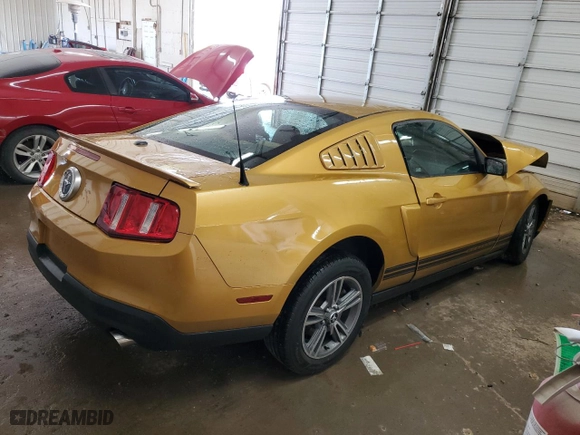 2010 Ford Mustang V6 with VIN 1ZVBP8AN8A5147746, listed as a Copart auction lot 50035335 with 46,404 mi miles and Salvage Title. Bid and sale history available at carsss.com. Image 3.