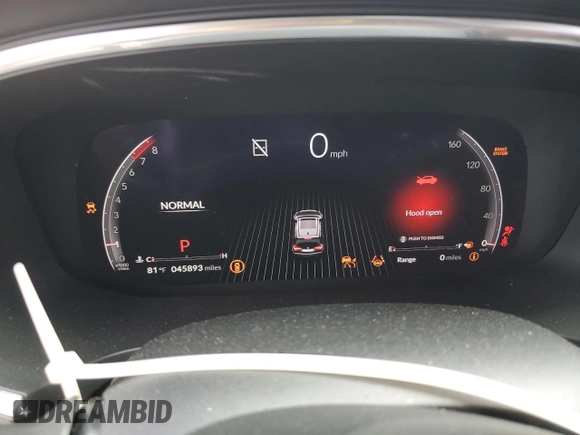 2023 Acura MDX w/A-Spec Package with VIN 5J8YE1H05PL042995, listed as a Copart auction lot 55276985 with 45,893 mi miles and Salvage title. Bid and sale history available at DreamBid. Image 9.