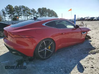 2015 Jaguar F-Type R z VIN SAJWA6DA2FMK18666, wystawiony jako Copart lot #87664215 z przebiegiem 47 277 mil mil oraz Szkoda całkowita • Salvage title. Historia ofert i sprzedaży dostępna na DreamBid. Obrazek 3.