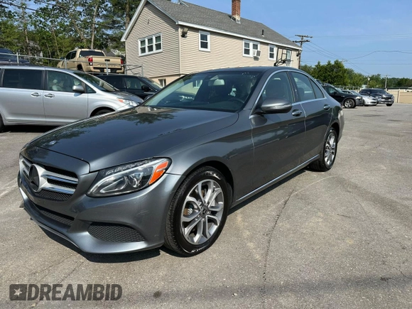 2017 Mercedes-Benz C 300 with VIN 55SWF4KB2HU217236, listed as a Copart auction lot 61000605 with 140,873 mi miles and Clean title. Bid and sale history available at DreamBid. Image 1.